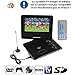 Produktbild Multimedia-Player, tragbar, 7,5 Zoll, LCD, Spielekonsole, SD/USB, Schwarz
