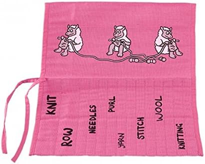 Vanessa Bee Roll Up Knitting Needle Holder Pink