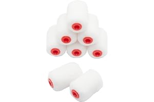 ProDec Advance 8 confezioni di rulli per micropittura Ice Fusion a pelo medio da 2 pollici per una finitura ultra liscia con pitture a emulsione e satinate su pareti interne, soffitti, legno, metallo