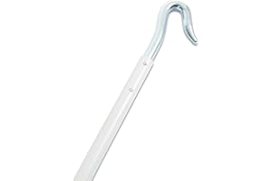 AVOSDIM.COM STORES, RIDEAUX, MOUSTIQUAIRES Manivelle et poignée pour volet roulant manuel - Longueur totale jusqu'à 1510 mm - Laqué blanc - Kit complet (Manivelle crochet 1000mm)