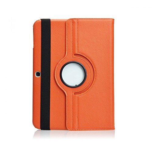 COOVY® 360° ROTATION COVER FÜR SAMSUNG GALAXY TAB 3 10.1 GT-P5200 GT-P5210 GT-P5220 SMART HÜLLE TASCHE ETUI CASE SCHUTZ STÄNDER Farbe orange - 7