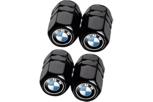 ZHAGPO 4 Tappi per valvole di pneumatici per BMW X1 X3 X7 X5 X6 1 3 5 6 Series Z4 7 M Series, sostituzione tappi parapolvere pneumatici auto,accessori per pneumatici