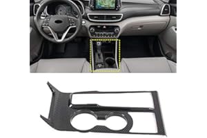 ‎HIGH FLYING HIGH FLYING Interieur Mittelkonsole Dekor Kohlefaserfarbe für Tucson 2019 2020 (Nicht für Handschaltgetriebe, nur für Elektrische Feststellbremse)