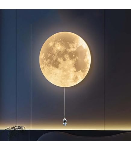 dimbare halve maan lamp kinderkamer wandlamp armatuur moderne witte maan wandkandelaar voor slaapkamer, 20W moderne led-wandlamp baby meisjes nachtkastje kwekerij decor verlichtingsarmatuur pe schaduw