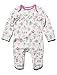 M&Co Baby Girls Long Sleeve Cotton Cupcake And Bird Print Scratch Mitt Sleepsuits - 2 Pack Pink 3/6 Mnths
