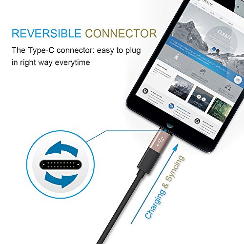 Typ C Adapter, USB C Adapter, higoo [3 Pack] usb-c Micro-USB-Adapter konvertieren Schnell Laden + Daten Synchronisieren Connector typc-c für Huawei P9, MacBook, Chromebook Pixel, Nexus 5 x, Nexus 6P - 4