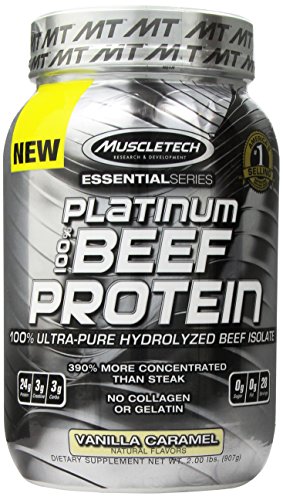 Preisvergleich Produktbild 100% Beef Protein 2 lbs-Vanilla Caramel
