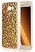 Produktbild Samsung Galaxy A7(2017)/A7(2017) Duos Hülle Glitzer [Gold] ISENPENK Durchsichtig Samsung Galaxy A7(2017)/A7(2017) Duos Hülle Silikon Transparent,Ultra Slim TPU Liquid Glitter Glänzend Bling Fließen Flüssig Flüssigkeit,Schutzhülle Muster Handy Hülle Tasche