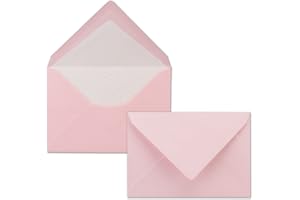 ‎NEUSER PAPIER Colourful letter envelopes, DIN C6, lined with white tissue paper, 80 g/m2, 11.4 x 16.2 cm, wet adhesive, letter envelope with inner lining, Neuser Papier