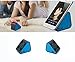 Produktbild Bluetooth Lautsprecher Boxen, Jocund Dreieck Mini Saugnäpfe Sound Box Musik box mit Bluetooth für handy Smartphone Ständer Halterung PC Lautsprecher mit AUX Kabel 8 Stunde Spielzeit (Blau)