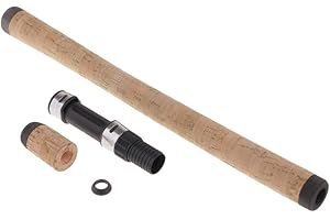 Tenlacum Juego de mango de corcho para caña de pescar, mango recto, mango de corcho