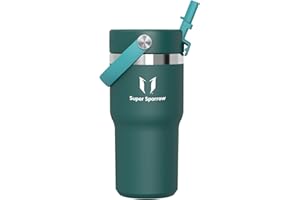SUPER SPARROW Sparrow Borraccia Termica Bambini - 620ml - Twistpath Borracce con Tappo Flex con Cannuccia - Senza BPA & Perdite Bottiglia Acqua - Inox Borracce Termiche Per Portabevande