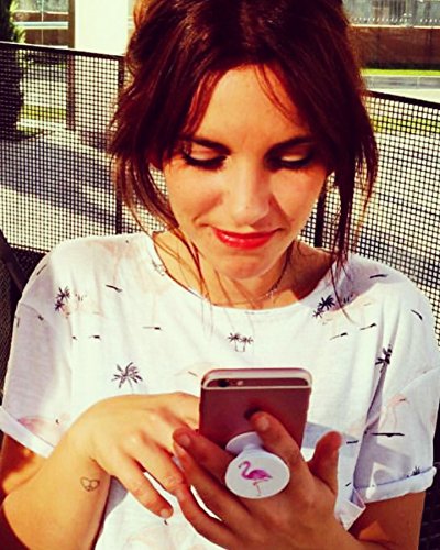 Pack Multi Funci  n agarre KAWI FLAMENCO soporte para smartphones  tablets  tel  fono m  vil o Ipad   Pop Clip para el coche  Dise  os   nicos  Pegamento nano Premium 3M 