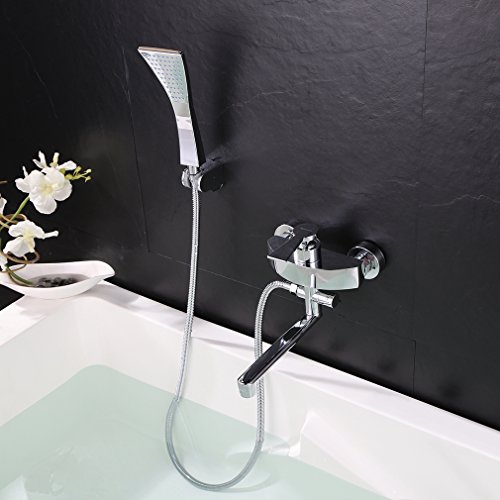 Bonade Badwanne Armatur Wasserhahn Duschset Wannenrandarmatur + Handbrause Badarmatur