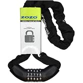 Zozo - Zincir Kilit - 6x90 Şifreli Siyah Siyah