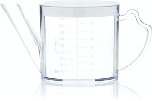 ‎KC BLUE KitchenCraft Soßenfettabscheider, Kunststoff, transparent/weiß, 5 ml