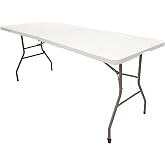 The Homeweeks Solid Folding Table 152 cm Portable | Public Use Regulations Indoor/Outdoor | EN 581-1/3 | HDPE Resin Board 3.5