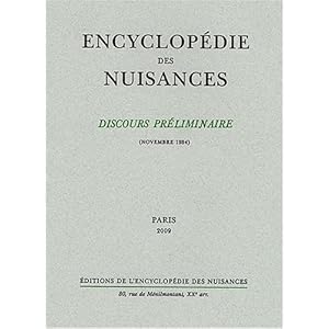 Encyclopédie des nuisances : Discours préliminaire, Novembre 1984 Livre en Ligne - Telecharger Ebook