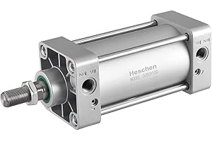 Heschen Cilindro Pneumatico Standard, SC 80-100, PT3/8'' Porta, Alesaggio 80mm, Corsa 100mm, Doppio Effetto