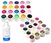 PROFESSIONAL 36 MIX COLORS DIY DESIGN NAIL TIPS NAL ART BUILDER UV GEL FULL SET