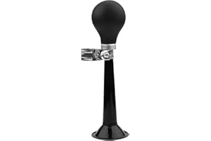 PWSHYMI Vélo Hooter vélo Air klaxon vélo Cyclisme rétro Chrome métal Hooter Fort Cloche Bugle Trompette Alarme Caoutchouc Presser Ampoule(Noir)
