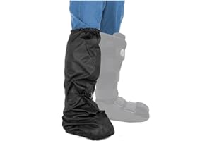 NEPPT Copribagagliaio ortopedico ortopedico per scarponi da passeggio copertura impermeabile per rottura gamba rotta copertura meteo piede alto protezione per stivali accessori (nero)