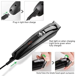 Mens 11 in 1 Rechargeable Cordless Electic Grooming Kit with Hair Clippers, Moustache Beards Shaver Trimmer, Nose Hair… - Image 5