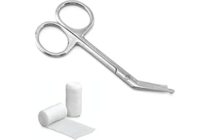 TENGEE Verbandschere, Ganzstahl-Mullschere, Pflege- und Krankenschwester-Zubehör, Medizinische Schere, Stomaverbändeschnitte