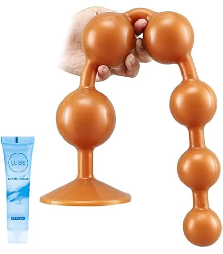 Master Series Anal Link Beaded Plug  Large Size for Advanced Users,  Graduated Cone Design, Flexible TPE Shaft with Pull Ring, for Women and  Couples, 12.25 Inch Length, 1 Count : Amazon.co.uk: