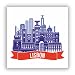 Produktbild 2 x Lissabon Skyline vinyl Aufkleber Reise Gepäck # 10011 - 10cm/100mm Wide