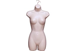 Display Guru Adult Female Full Size Hanging Body Form Display Mannequin Body Form Mannequin Display Form (Dark Skin)