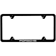 Porsche Genuine Slimline License Plate Holder In Black