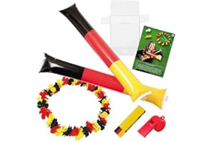 ELASTO FORM KG elasto form Germany Fan Pack Football Euro 2024 - Aloa Fan Set 5-Piece - Germany Fan Item for European Championship 2024 - Ideal for Cheering - Fan Accessories