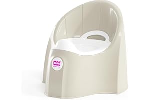 OKBABY Pasha - Vasino per Bambini con Seduta Anatomica e Schienale Rialzato - Bianco