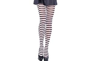 LEGAVE Damen plus size Strumpfhose quer geringelt Leg Avenue schwarz ca. bis