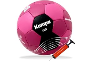 KEMPA-STORE Kempa Handball Training Bordeaux rot/pink schwarz + Ballpumpe