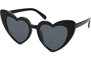 FEISEDY Vintage Love Heart Shaped Sunglasses Fashion Cat Eye Style Ladies Eyeglasses