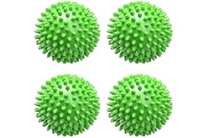 LOOGBH JI 4 Stücke Trockner Ball, Waschball für Waschmaschine, Kugeln für Flauschigere Wäsche, Trocknerbälle, Trocknerbälle für Wäschetrockner, Wiederverwendbare Dryer Balls, Trockner bälle