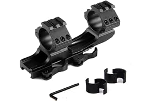 Paike Supporto per cannocchiale a Doppio Anello con Portata in avanti a sgancio rapido 1 Pollice / 30 mm