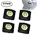Price comparison product image FOTYRIG Hot Shoe Bubble Level for Camera Flashlight for Sony A6000 Canon Nikon Panasonic Fujifilm Olympus Pentax Sigma DSLR/SLR/EVIL Camera Soft Rubber -Pack of 4