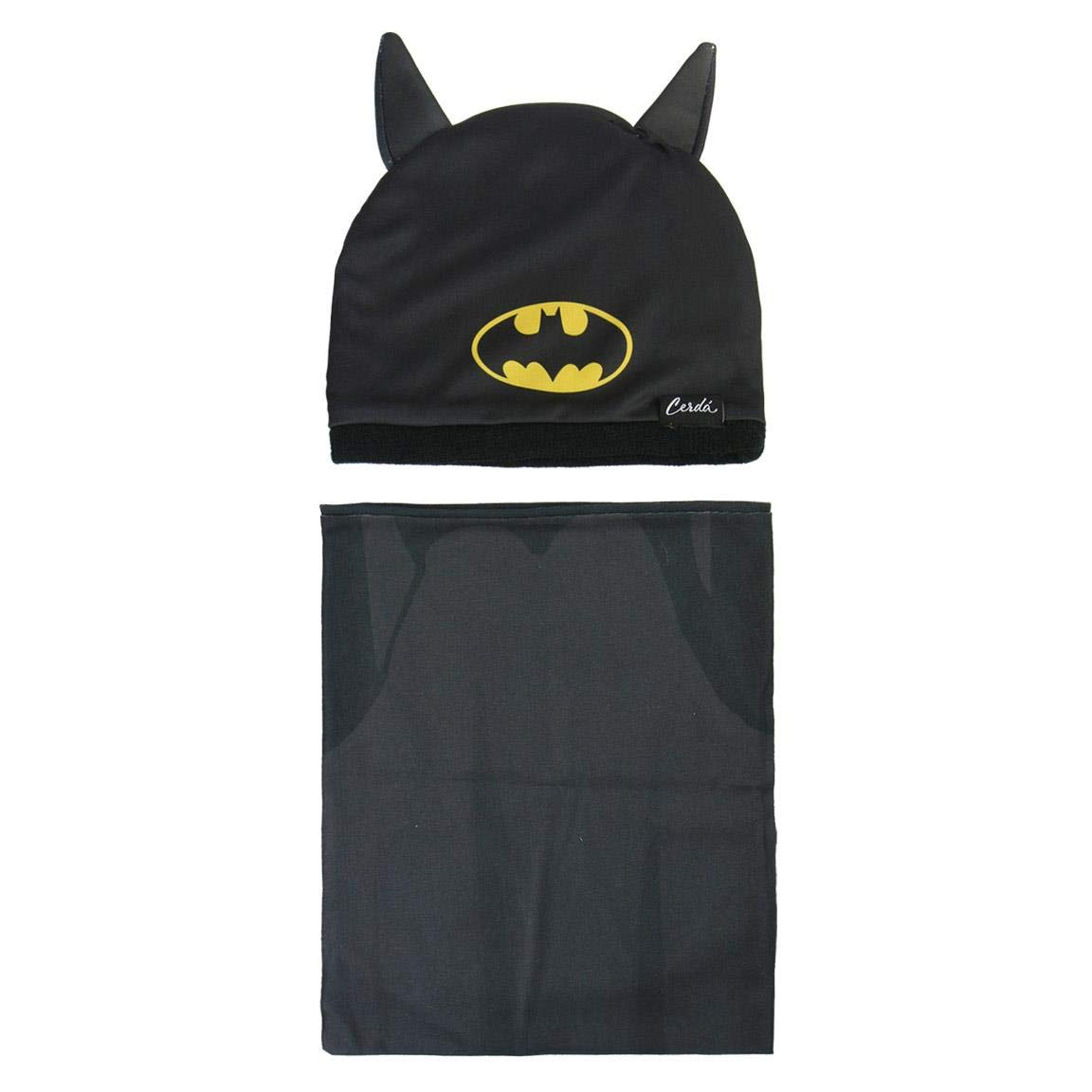 Cerd-Jungen-Mtze-Schal-Handschuh-Set-Conjunto-2-Piezas-Batman-Schwarz-Negro-001-One-Size-Herstellergre-nica
