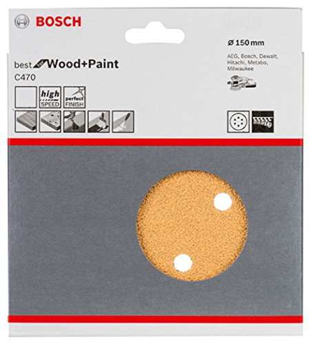 Bosch Schleifblatt C470 Best for Wood+Paint 150mm Korn 120, 5 Stk. - 3