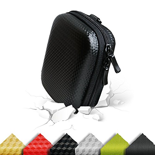 Sac de rangement    coque rigide pour appareil photo compact - Convient pour appareils Lumix  Powershot  Ixus  Coolpix  Cybershot