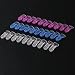 30 KAM Plastic Clips Mam Baby Pacifier Soother Holder Great Baby Gift T-shaped Plastic Badge Clips for making Dummy Clips Straps (Clear(10pcs)+Blue(10pcs)+Pink(10pcs))