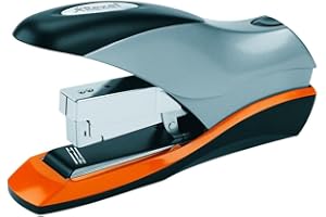 Rexel Optima 70 Zszywacz o dużej wytrzymałości, pojemność 70 arkuszy, zszywanie płaskie, zawiera zszywki Optima, srebrny/czarny, 2102359