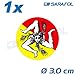 Price comparison product image 1x Trinacria Sicily Stickers Emblem (Nr.030) Sicilians Decal Italia Ø 3,0 cm