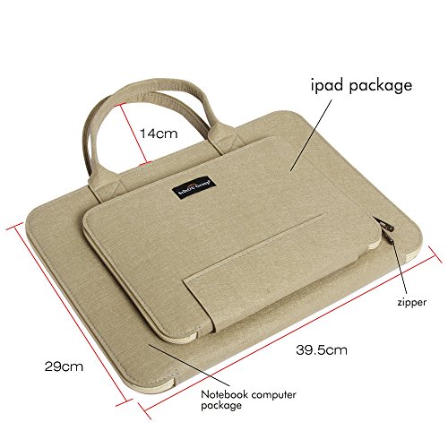 Sidiou Gruppe Mode Laptop Tasche Tablet PC Paket Laptop-Hülle wasserdichtes Gewebe Tasche Mode Laptop Tasche Tablet PC Paket Laptop-Hülle wasserdichtes Gewebe Tasche (17 Zoll, khaki) - 5