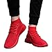 Produktbild Hohe Hilfe Laufschuhe Herren,ABSOAR Männer Weben Sportschuhe Socken Schuhe Weiche Sohle Turnschuhe 2018 Sommer Sneaker Mode Rund Zeh Flach Freizeitschuhe (EU:40/CN:41, Rot)