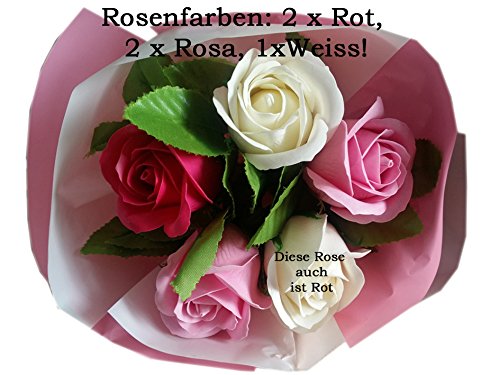 Salsacollection Baderosenstrauß mit 5 Badeblüten Badekonfetti - 2