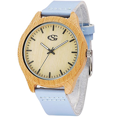 George Smith Unisex 45mm Zifferblatt Handgemachte Armbanduhr aus Natrlichem Holz Quarz Armbanduhr mit Echtem Lederarmband George Smith Unisex 45mm Zifferblatt Handgemachte Armbanduhr aus Natrlichem Holz Quarz Armbanduhr mit Echtem Lederarmband